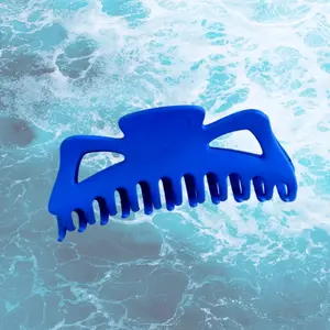 True Blue Large Hair Claw - Secure Grip for Thick & Long Hair - Practical Styling Accessory - Daily Use Hair Care Tool