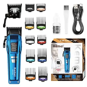 Kemei Electric Hair Clipper Km-2796, USB Rechargeable, Wireless, LED Display, Precision Blades, Long Battery Life, Perfect Gift for Men