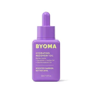 BYOMA Hydrating Recovery Oil - Luxury Face with Squalane, Jojoba & Seabuckthorn - Instant Radiant and Glowy Skin - 1.01 fl. oz Skincare Serums