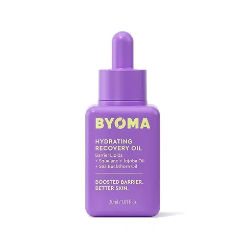 BYOMA Hydrating Recovery Oil - Luxury Face with Squalane, Jojoba & Seabuckthorn - Instant Radiant and Glowy Skin - 1.01 fl. oz Skincare Serums