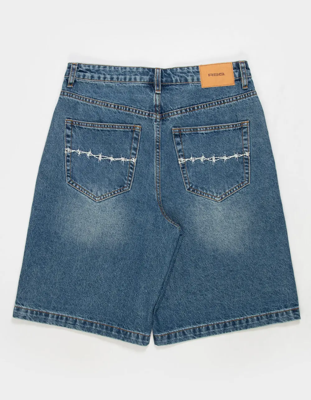RSQ Mens Embroidered Jorts