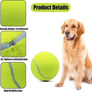 [2025 hit]Giant Tennis Ball for Dogs, Pet Training Ball Toy, Outside Pet Interactive Ball Toy for Dogs & Cats
