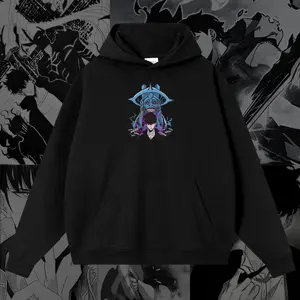 Sung Jinwoo God Statue Embroidered Hoodie | Solo Leveling Inspired