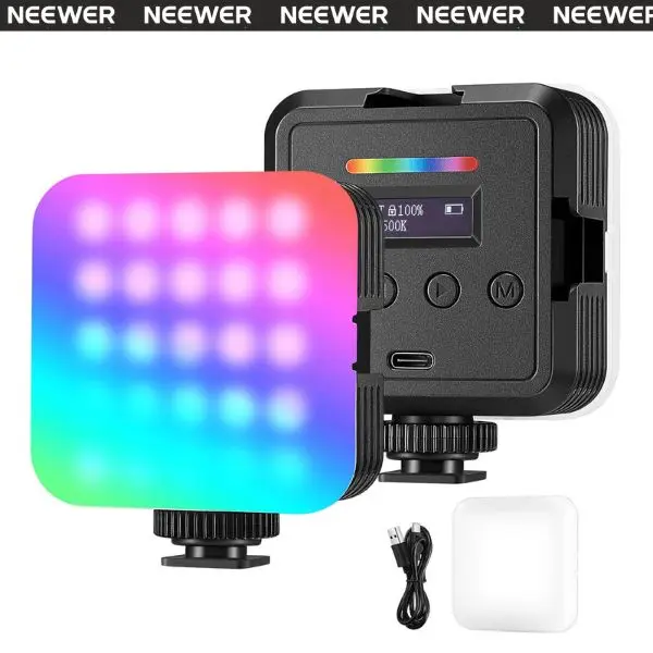 NEEWER RGB61 Magnetic Cold Shoe RGB Video Light tiktokshopbacktoschool NEEWER RGB61 Magnetic Cold Shoe RGB Video Light tiktokshopbacktoschool