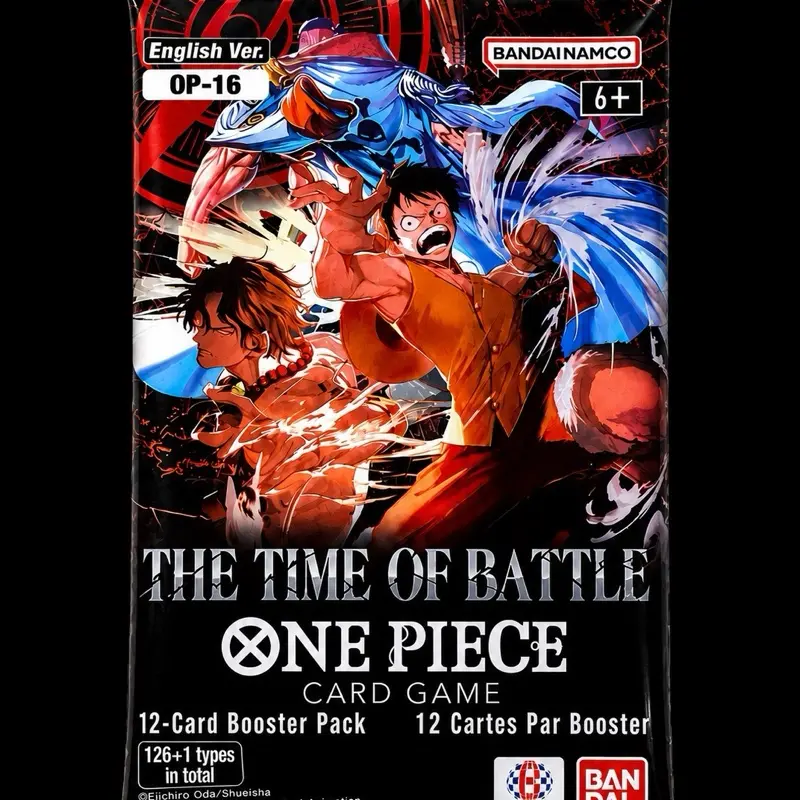 One Piece OP16 - The Time of Battle - Booster Pack Non-Sleeved English Sealed One Piece  Booster Packs, English Booster Cards, Tcg Booster Packs