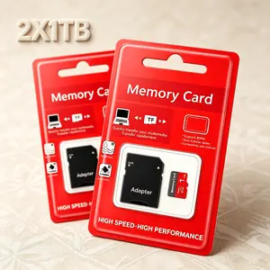 2PCS × 1TB Microsdxc Card, sd memory card, micro tf Sd Cards, sd card, micro sd card, durable with adapter. Autumn Deals, works for outdoor Bluetooth players, baby monitors, dashcams, surveillance cameras, mobile phones and PC file storage