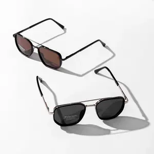 Tangle Free Aviator Sunglasses for Women Polarized Square Frame With UV400 Protection Sun Glasses for Driving
