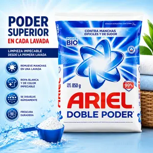 Ariel Powder Laundry Detergent 850g 3 Pack, Deep Stain Removal Fresh Scent