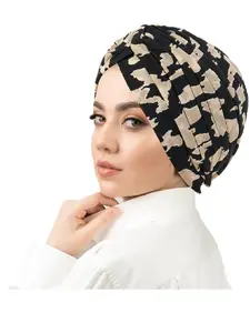 Women's Floral Print Headscarf Hat, Casual Foldable Bandana Cap, European and American Style, Comfortable and Stylish, Hijab Scarf, Hijab Turban, Versatile Headscarf, Turban Wraps