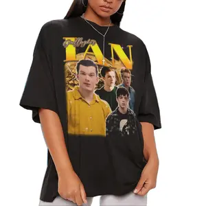 Ian Gallagher Vintage Shirt Shameless Drama Graphic Tee Cameron Monaghan Fan Tshirt