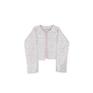 Hearts Gaze White Cropped Quilted Jacket
