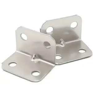 50-Pack 90-Degree Right Angle Furniture Connectors, L-Type Metal Corner Brackets for Stools, Tables, Beds, Cabinets, Enhanced Stability