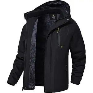 Men's Waterproof Ski Snowboard Jacket Winter Windproof Snow Coat with Adjustable Drawstring & Detachable Hood Premium Outdoor Apparel Sports Outerwear