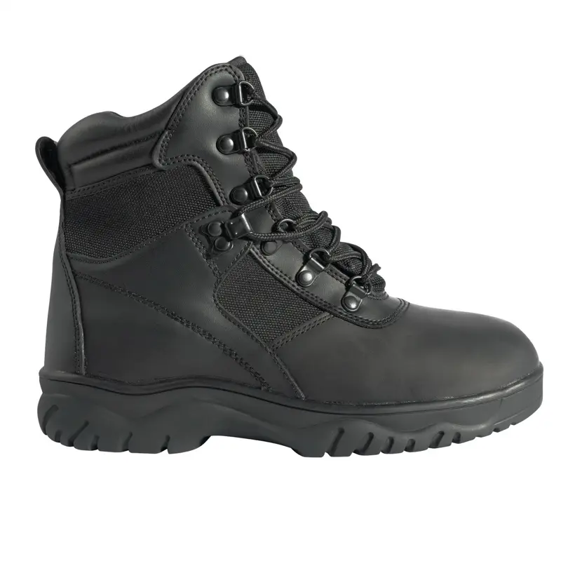 Rothco Blood Pathogen Resistant & Waterproof Tactical Boots 6 Inch Black - Footwear Work Boot, Frontline Workear Walking Shoes Closed Leather