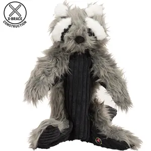Redwood Raccoon X-Brace Dog Toy with Rope – Durable, Interactive, Machine Washable