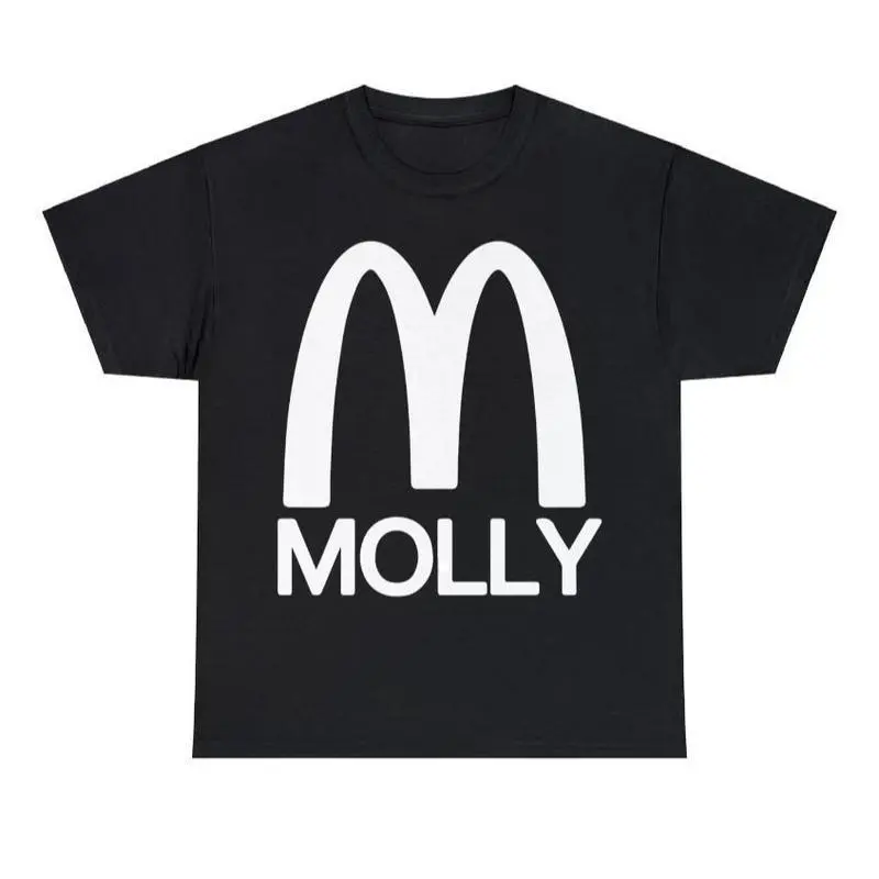 Molly  Style Y2K Crewneck Graphic T-shirt, Big Vintage Funny Parody Tee, Unisex Shirt, Sweatshirt, Hoodie Tops Menswear Streetwear Casual Shortsleeve Classic Tropical...........