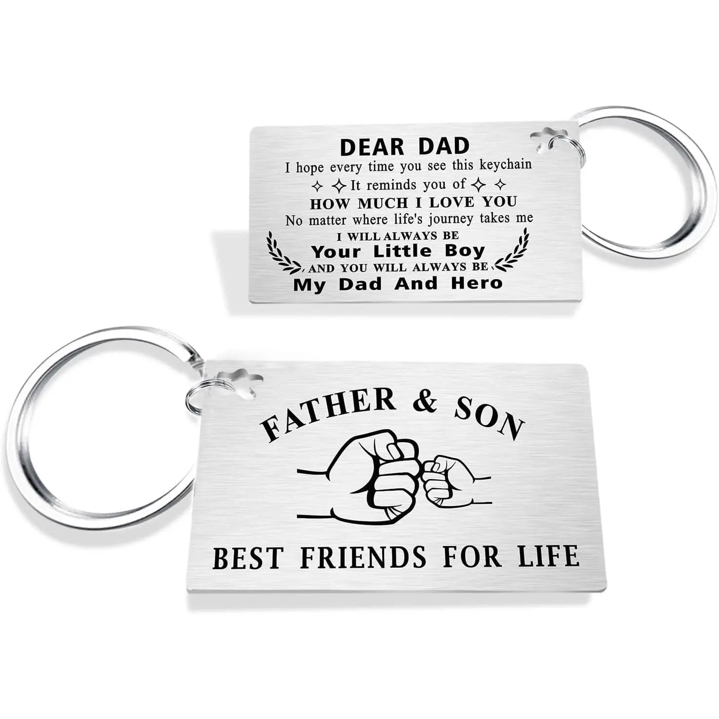 Gifts for Dad Christmas - Best Dad Ever Keychain