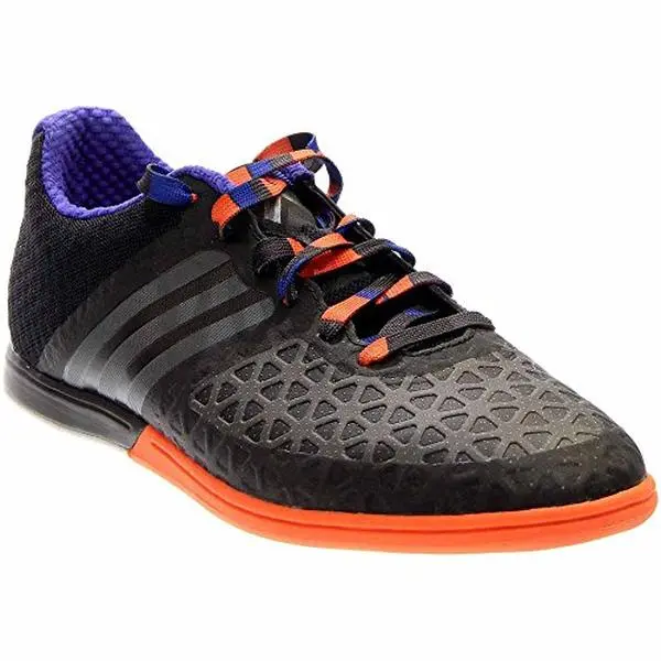 adidas Mens Ace 15.1 CT Indoor Soccer Shoes 11 1/2 US, Black/Grey/Orange