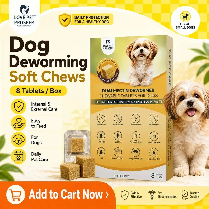 Dog Amitraz Soft Granules 8pcs | Flea Tick & Mite Care Support | Helps Maintain Pet Comfort During Walks, Outdoor Play & Daily Living | Convenient Dog Parasite Care | Easy Feeding Pet Granules | COD