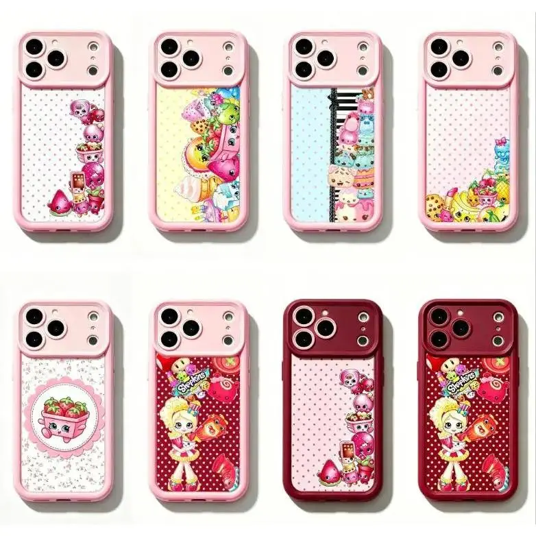 Shopkins Cartoon Print Smartphone Case - Sky Ladder Layered Material Accessory for iPhone 11-17 Pro Max/Plus, Samsung Galaxy S23-25 Cellphone & Handheld Devices, Accessories, Casing