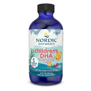 Nordic Naturals Children's DHA Liquid - Omega-3 DHA Oil For Kids, 4 oz. Healthcare Fitness Supplement Healthy Brain Vitamin Optimum Acid