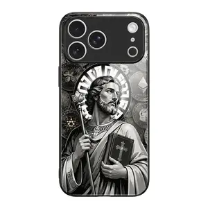 Cryptocurrency Religion Gray Case for iPhone 17 Pro Max 16 Pro Max 15 Plus 14 13 12 11 Samsung S26 S25 S24 S23 S22 S21 A56 A55 A54 F14 Premium Fashion Design Lens Protection Wear-Resistant Shock Absorbing Straight Edge Pollution Prevention
