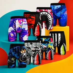 Men's 4-Pack Long Athletic Shorts – Mid-Rise, Moisture-Wicking, Breathable, Stretchy, Pattern-Rich – Summer Essential & All-Season, for Sports, Gym, Swim & Daily Wear