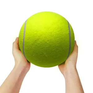 Waloo Jumbo Tennis Ball - Bright Green, Durable Construction, Ideal for Kids & Adults, Includes Hand Pump, Perfect for Indoor/Outdoor Use
