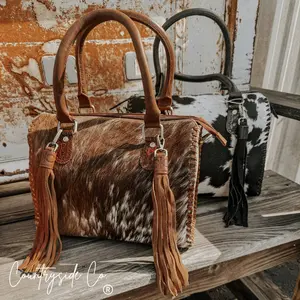 Signature Brown Cowhide Speedy Bag