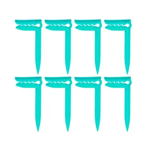 8-Pack Outdoor Beach Towel Anchor Stakes Clips, 6 Inch Plastic Picnic Mat Anchor Stakes Clamps for Camping/Picnic/Gardening, Outdoor Blanket Holders