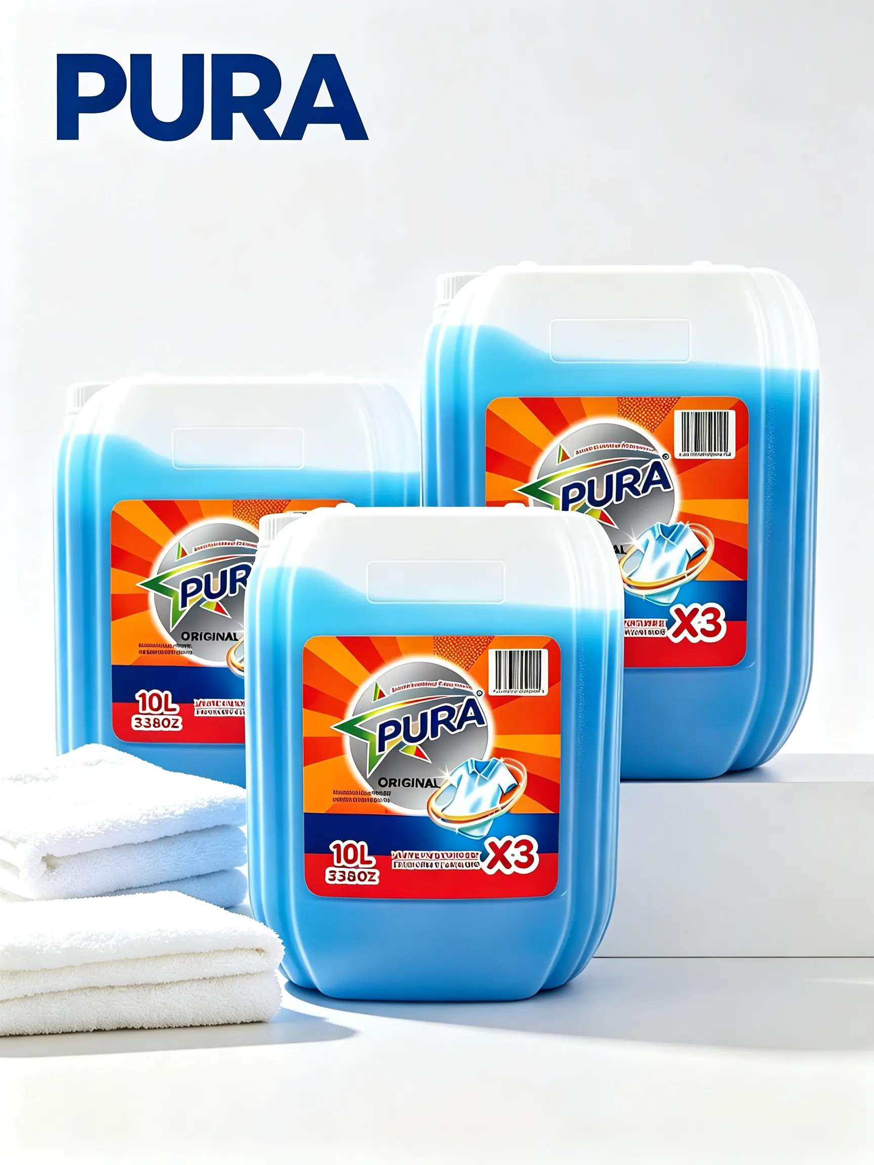 PURA Original Large-Size Laundry Detergent Bulk - Single-Cart Option for Reduced Restocking Needs, for Baby & Maternity Care