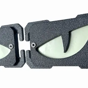 2-Piece Luminous Demon Cat Eye Tactical Morale Patch Set — Compatible with MOLLE System, High-Quality ABS One-Piece Cutting, Suitable for Backpacks, Tactical Vests, Ballistic Plate Carriers and Other Equipment, Packaged in Pairs
