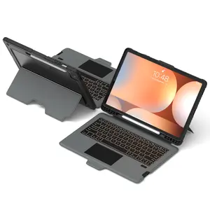 Nillkin Bumper Combo Backlit Keyboard Case for Samsung Tab S7+/S7 FE/S8+/S9+/S9 FE+/S10+/S10 FE/S10 FE+ — Detachable Keyboard with Trackpad, Adjustable Stand, Shockproof Protection, Sliding Camera Cover