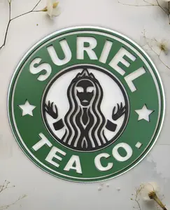 The Suriel Round Wood Plaque | ACOTAR Inspired Wall Art | Fantasy Bookish Decor