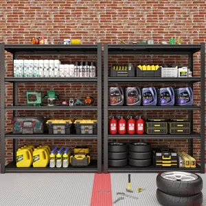 torage Shelves 5 Tier Garage Shelving Heavy Duty Adjustable Garage Shelves, Utility Rack Shelf, Shelving Units for Storage Warehouse Pantry Closet, Black