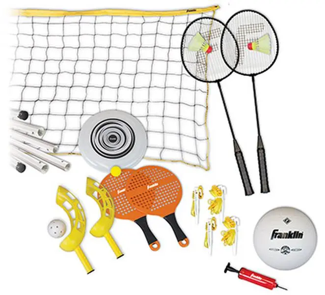 212 MAIN 50801 5-yd Multi-Sport Game Combo Set - Volleyball Gear All-Inclusive Set with Included Balls and Mini Pump