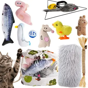 Nocciola 12-in-1 Catnip Playset, Christmas gift, Various Types of Toys for Diverse Gameplay, Interactive Toys Collection for Cats