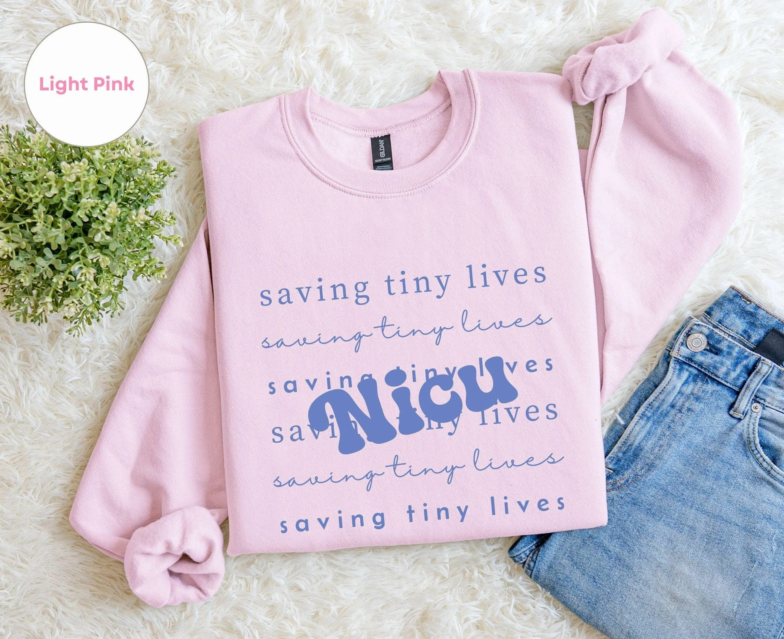 Nicu T-Shirt, Sweatshirt, Hoodie - Saving Tiny Lives Sweater, Nicu Nurse, Nurse sweater, Cute Hospital Sweater