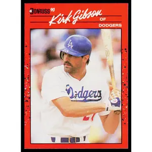 Kirk Gibson 1990 Donruss #368c Los Angeles Dodgers