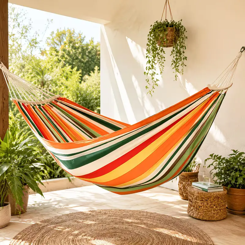 Hammock for 2 people, easy to build, load-bearing capacity, not easy to tear, anti-pour, convenient, super large bearing surface, suitable for sitting, suitable for the whole family