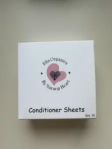 Ella Organics Conditioner disolvable sheets, Biodegradable packaging