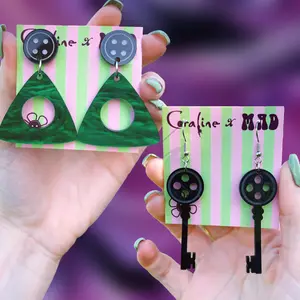 Best Selling Coraline Earrings - Licensed by LAIKA studios