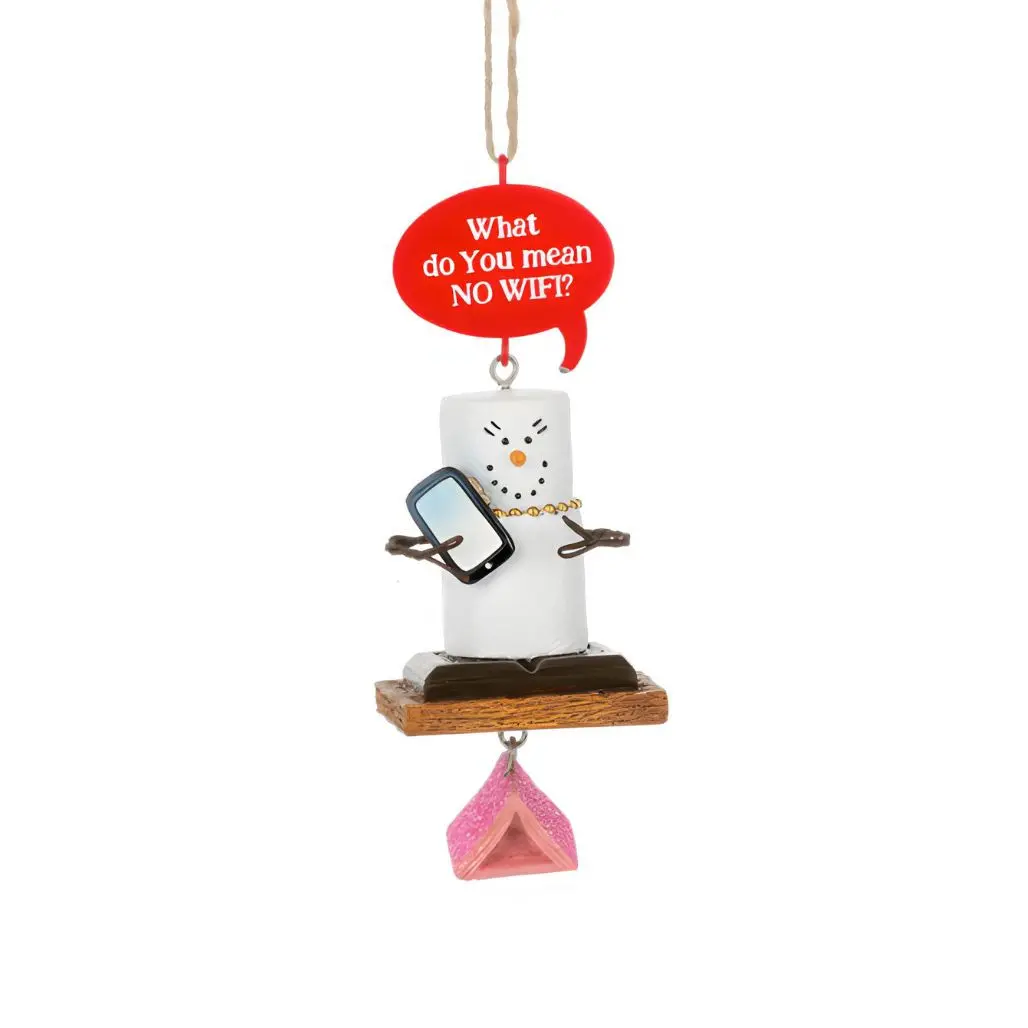 Smores Glamping No WiFi Ornament