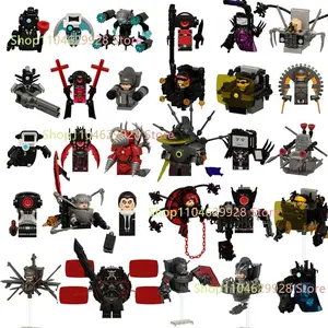 New KDL SWAT Skibidi Toilet Man Figures Anime Block Toys TvMan Titan Cameraman Speakerman Bricks Model Toy For Kid Birthday Gift