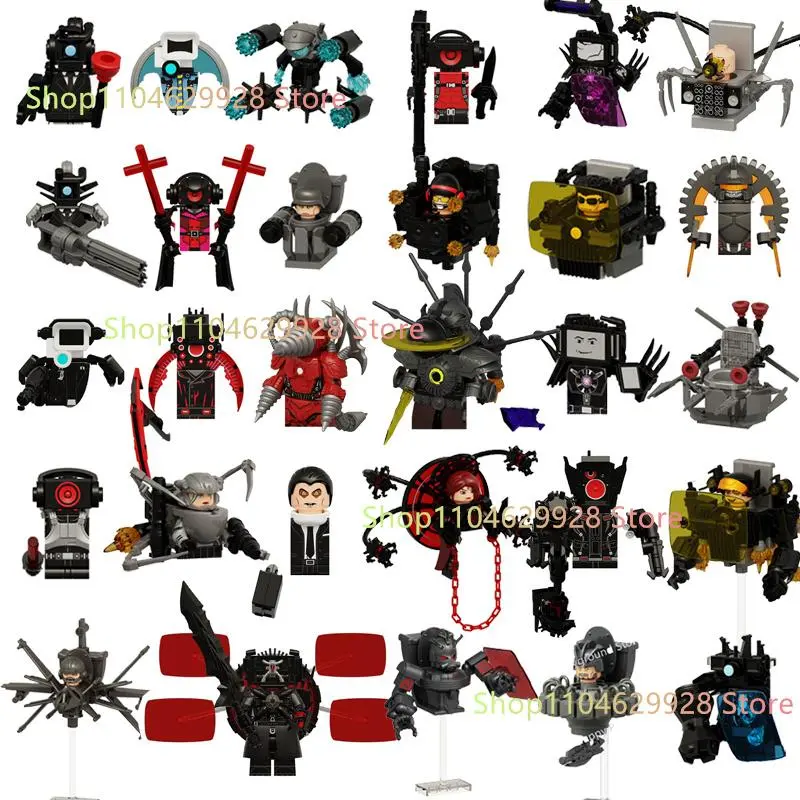  Man　BDとCDとグッズのセット New KDL SWAT Skibidi Toilet Man Figures Anime Block Toys TvMan