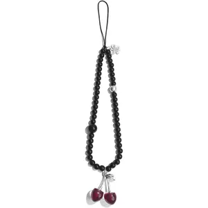 L-PCS020  Phone Charms Cute Cherry Butterfly Cell Phone Lanyard Strap Wrist Strap for Bag Airpods Camera Pendants Decor