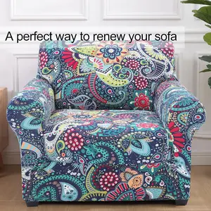 Couch Covers, Chair/Sofa Covers, Stretch Printed Armchair Slipcover, Separate Couch Cushion Covers, Washable Furniture Protector