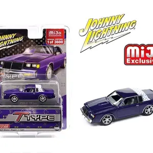 Johnny Lightning 1:64 1987 Buick Regal T-Type Custom – Metallic Purple with White Top – Limited 3,600 Pieces – Mijo Exclusives