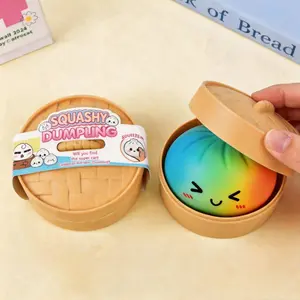 awaii Dumpling Squishy Toy – Surprise Mystery Bun Fidget Toy, Soft TPR Stress Relief Sensory Toy for Kids, Perfect for Easter, Spring & Gift Exchanges