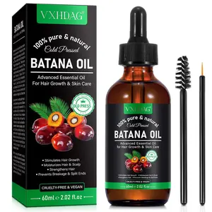 Batana Oil for Hair Growth, Eliminate Split Ends, Enhance Hair & Skin Radiance, All Hair Types, 2.02 fl oz - Natural Batana Oil from Honduras, Haircare, Hairoil, Comfort